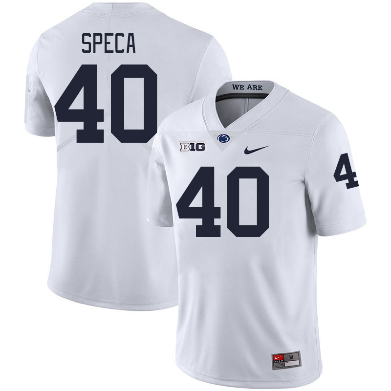 Men #40 Anthony Speca Penn State Nittany Lions College Football Jerseys Stitched-White